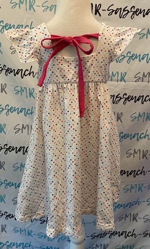 Omi Jo Well Dressed Wolf Confetti hearts Aunt Heart Tunic Size 6 years VGUC - Picture 7 of 8