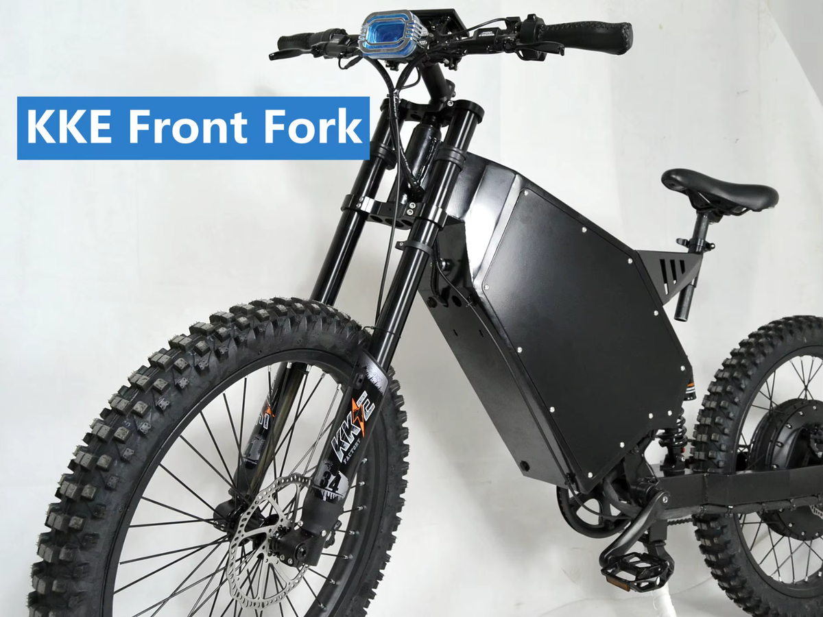 Chun Stealth Bomber E-Bike 6000W 72V 40ah - Vitesse 90km/h Cadre Alliage Noir