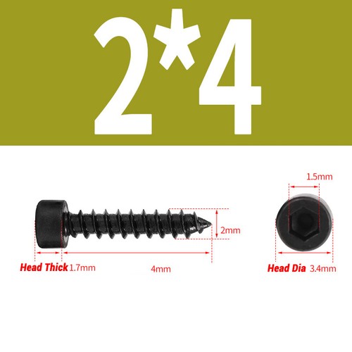 M1-M6 Socket Button Head Screws 8.8 High Tensile Black Self Tapping Allen Bolts - Picture 11 of 70