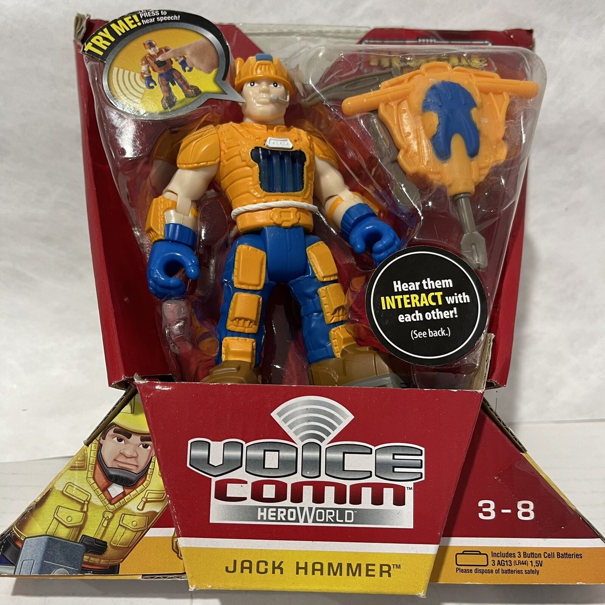 Fisher-Price Hero World Rescue Heroes Voice Comm Jack Hammer W9519