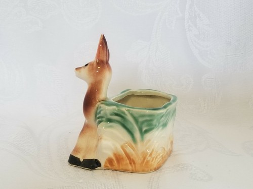 Vintage Deer Planter - Made in Japan circa 1950 or 1960s - Picture 4 of 11