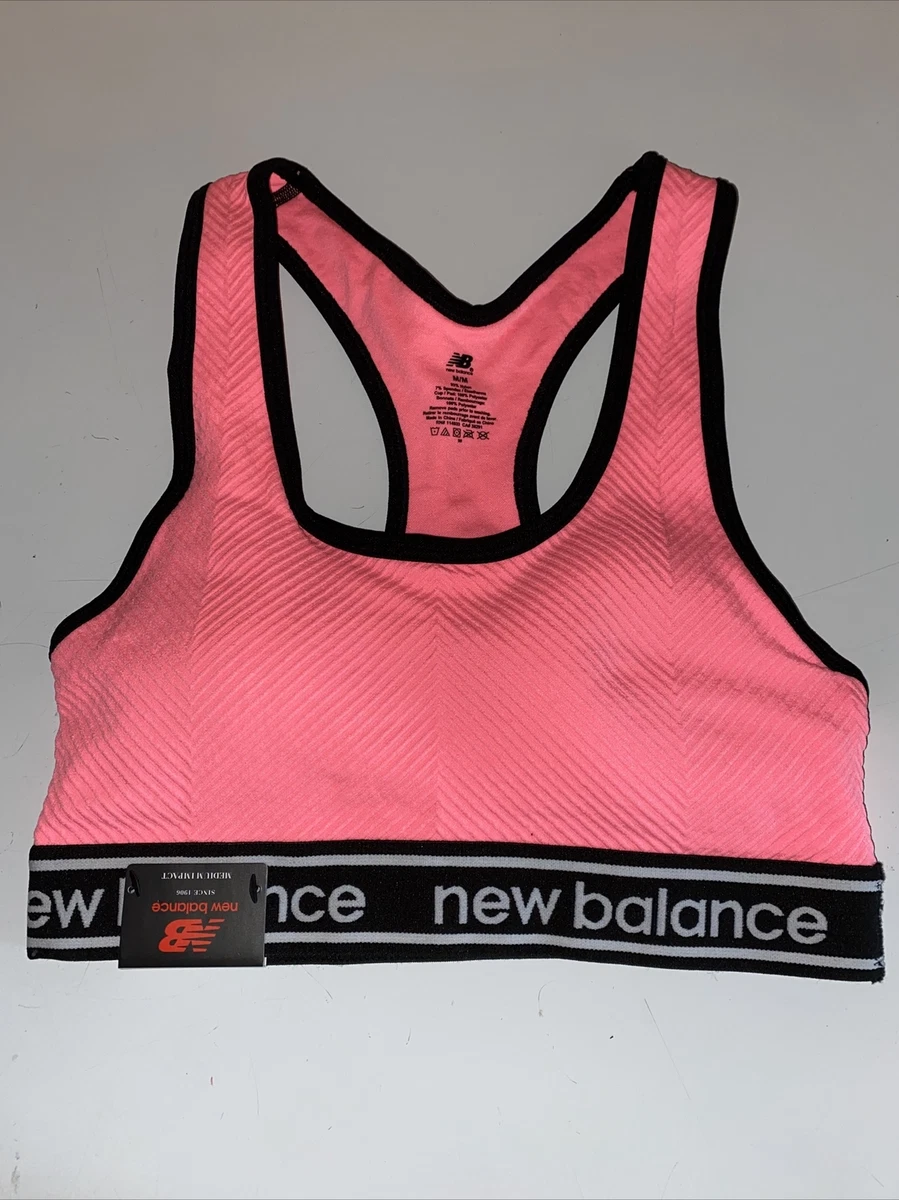 New Balance Sports Bra With Padding Size M/M Shade Of Orange Style