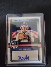 2023 USA Stars & Stripes ALEX HARRINGTON Auto BLUE FOIL AUTOGRAPH