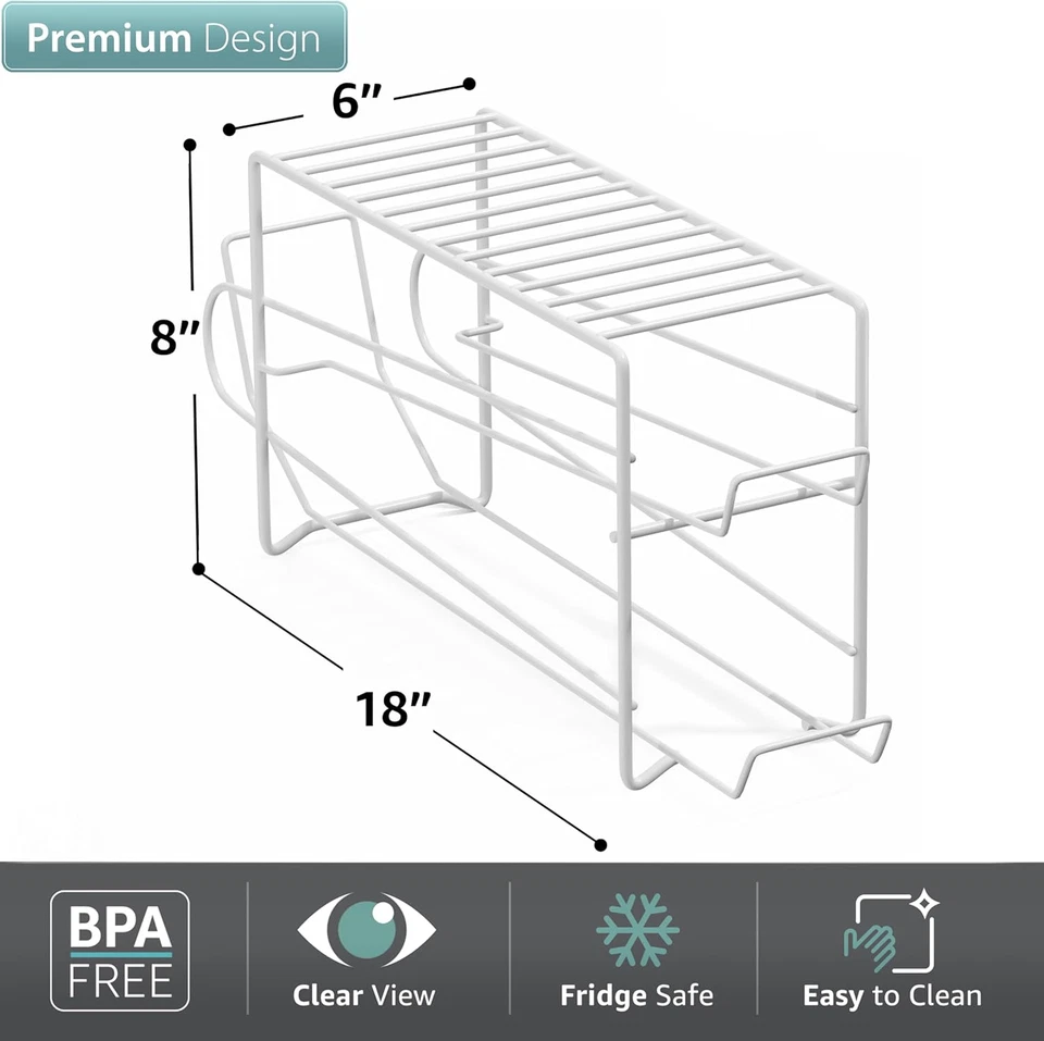 Dispensador de bebidas Sorbus Soda Can Rack - Dispensa 12 tamaño estándar 12 oz soda C Foto 2 de 4