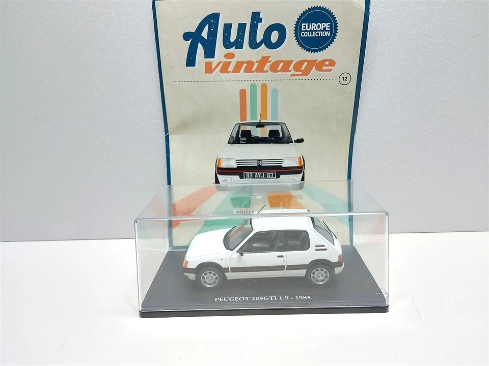 Peugeot 205 GTI 1.9 Bianco del 1985 - 1/24 Auto Vintage Centauria - Immagine 3 di 3