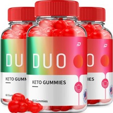 (3 Pack) Duo Keto ACV Gummies Duo Keto ACV + Keto Advanced Keto Formula ...F