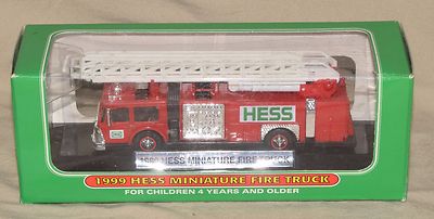 1999 hess miniature fire truck