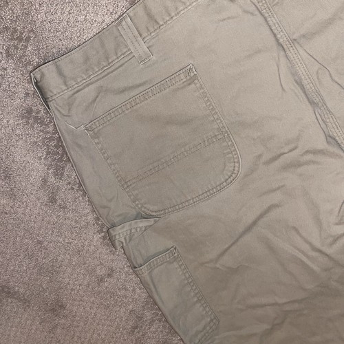 Carhartt Relaxed Fit Carpenter Twill Dungaree Work Pants Mens 44x30 B324 FDK C4 - Picture 9 of 9