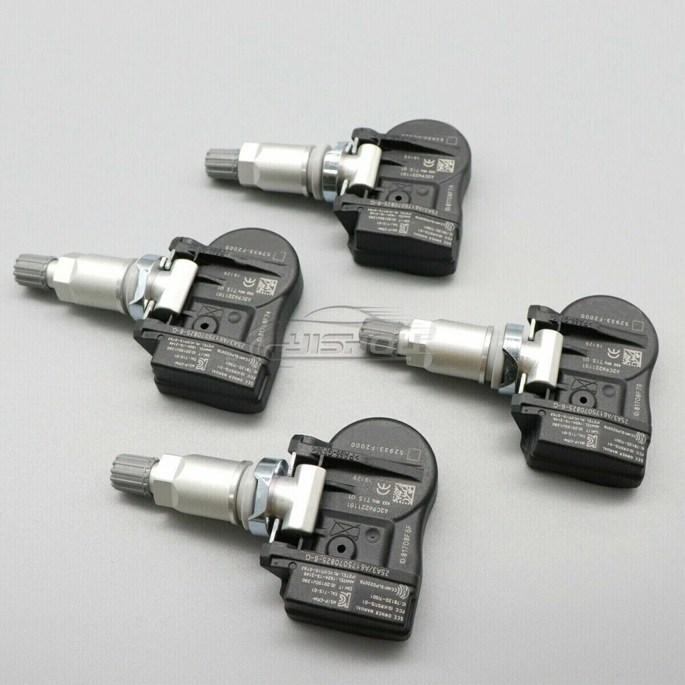 Sensor de presión de neumáticos TPMS 52933-F2000 4 piezas para Hyundai Elantra Kia Rio 433 MHz Foto 2 de 4