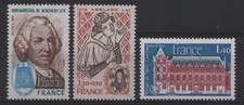 FRANCE 1979: N°2030-2031-2045 L.JOUHAUX/P.ABELARD/ST GERMAIN DES PRES-NEUF**LUXE
