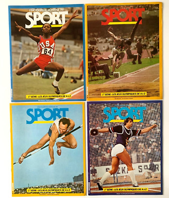 OLYMPISCHE SPIELE, 4ER SET VINTAGE ZEITSCHRIFTEN, SAMMLER