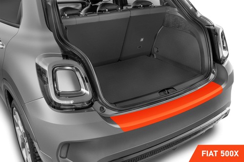 Film de protection de seuil de chargement pour Fiat 500X 334 Facelift transparent brillant - Photo 2/6