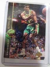 SIGNED AUTOGRAPHED 1995-96 Upper Deck Kendall Gill #38