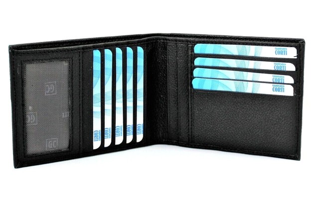 Cartera de hombre Gianfranco Corti piel Auténtica Slim tarjeta documento | Compra online en eBay