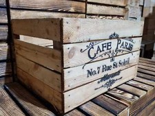 CASSE SCATOLE DI MELE IN LEGNO RUSTICHE CAFE PARIS VINTAGE RUSTICHE - PER UOMO GROTTA / CAPANNONE