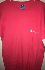 Vintage Champion Made In USA Single Stitch T Shirt Mens Medium Pink