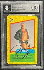 BARRY WINDHAM SIGNED 1991 WCW CROMY LUCHADORES #D4 CARD BECKETT AUTO 438