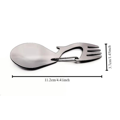 Portable Spoon 3-in-1 Bottle Opener High Quality Fork - Picture 2 of 8