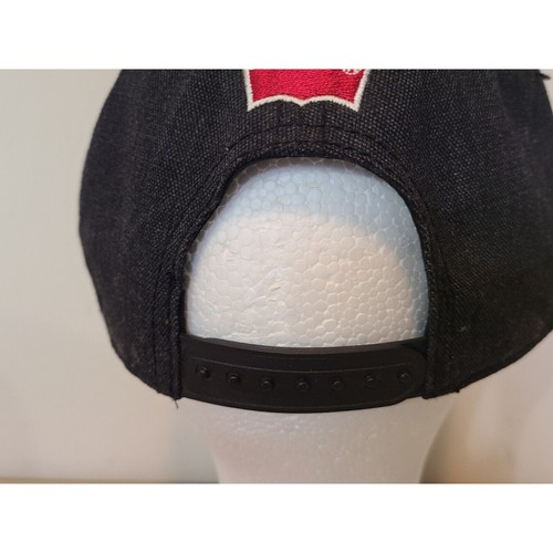 Levi's Leather Patch Hat Cap Denim Snapback Red Tag Dagger Mountain - Picture 13 of 24