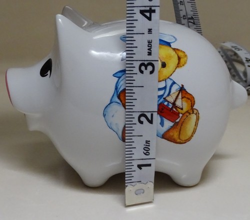 Teddy Bear Piggy Bank Reutter Porzellan Bear Henry - Picture 8 of 11