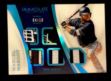 2017 Immaculate Manuel Margot 5X Logo Patch Acetate RC 4/10!!!