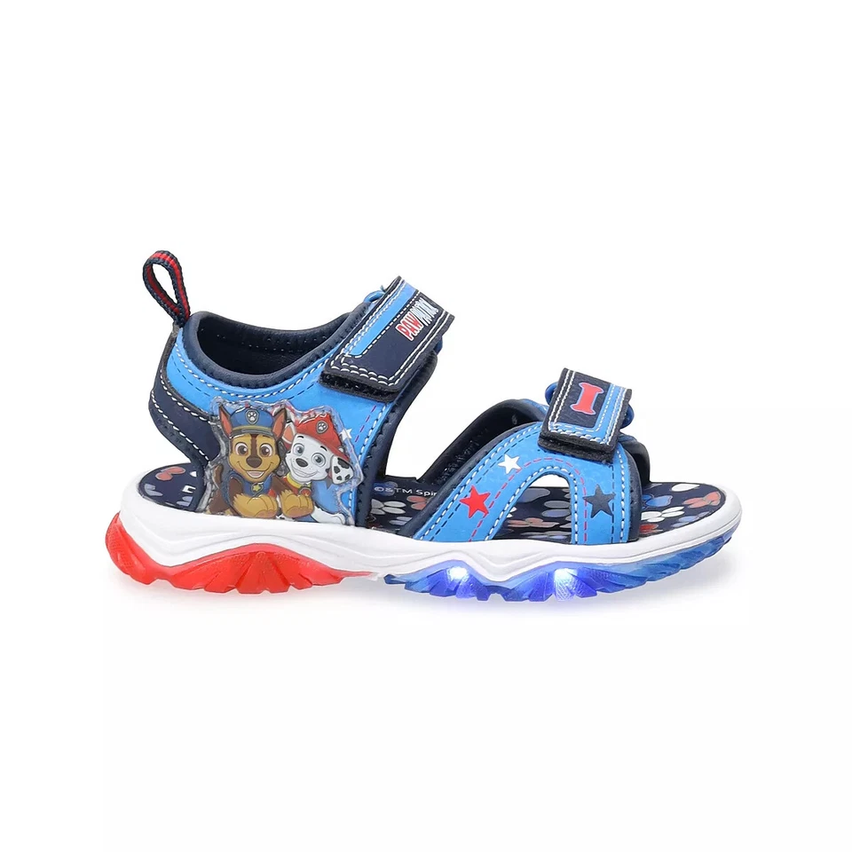 New PAW Patrol Toddler Boys' Light-Up Sandals 6 7 8 9 10 - Image 2 of 4
