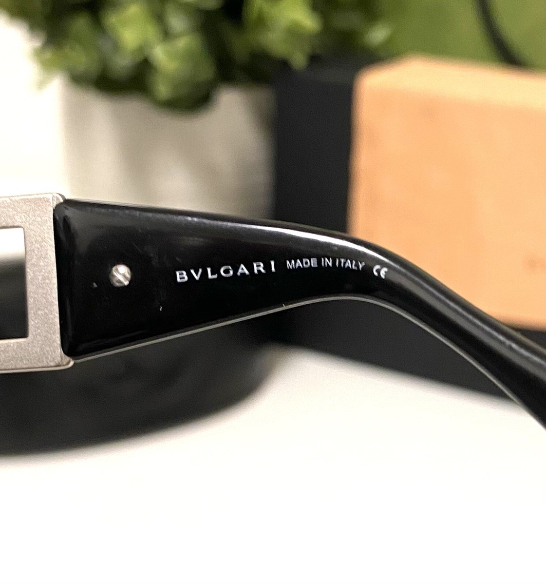 Bvlgari Y2K 6005-B Diamanté Gems Rimless Visor Shield