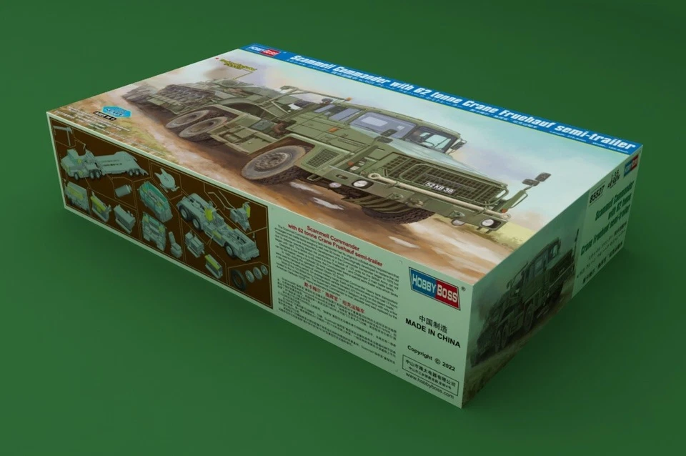 85527	Hobby Boss: Scammell Commander with 62 tonne Crane Fruehauf semi-trailer i - Immagine 2 di 4