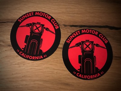 2x Cafe Racer Aufkleber Old School Racer Scrambler Bobber UK USA Vintage #055