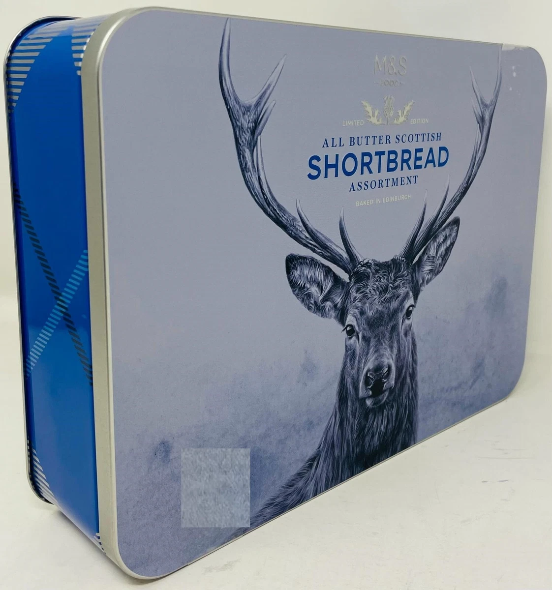 M&S Biscuits Scottish Shortbread All Butter Tin Stag Scotland  