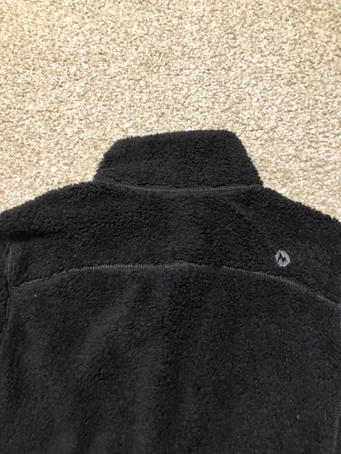 Marmot Kids Full Zip Fuzzy Fleece Jacket - Black Medium - Picture 16 of 16