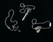 Q4-8-2 1/6 Scale Cross Metal Necklace Model for 12" BJD 3A OB Figure Doll Toys