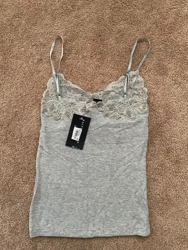 $398 Ralph Lauren Black Label Knit Lace Beaded Spring Summer Tank Top S/P - Picture 8 of 9