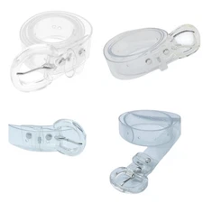 Clear PVC Adjustable Belt 1" wide fits 24" to 34" Waist NEW