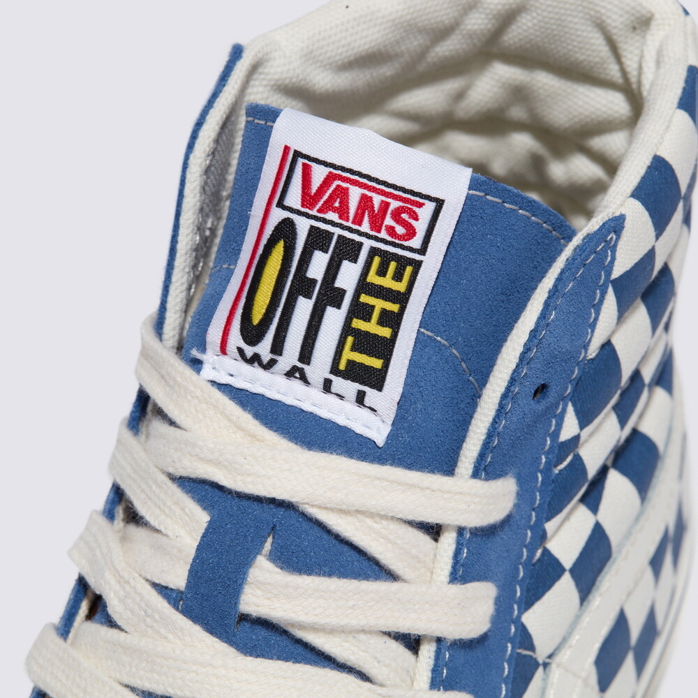 New Vans Sk8-Hi Reissue 38 Checkerboard Medium Blue Sneakers