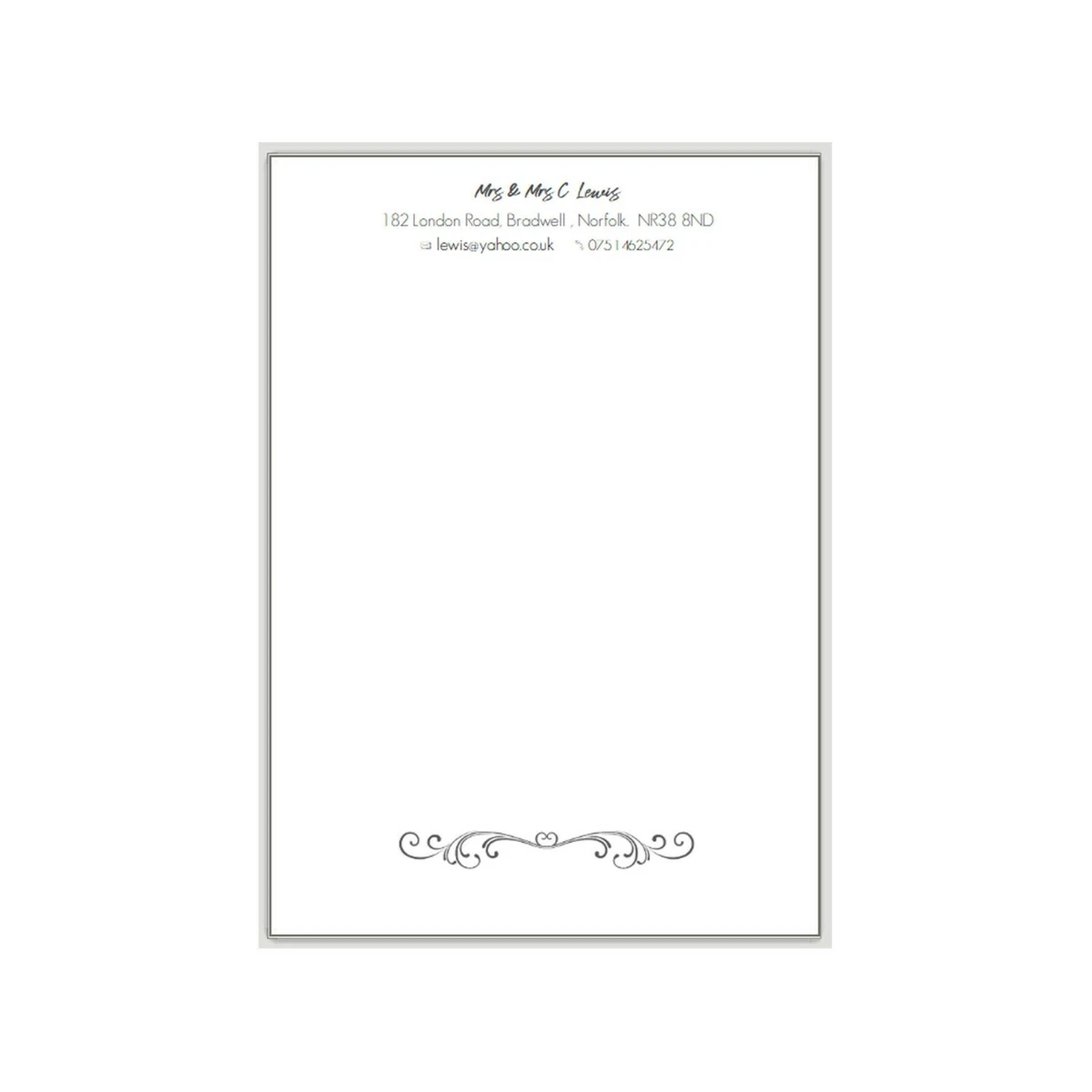 Letterhead paper on sale