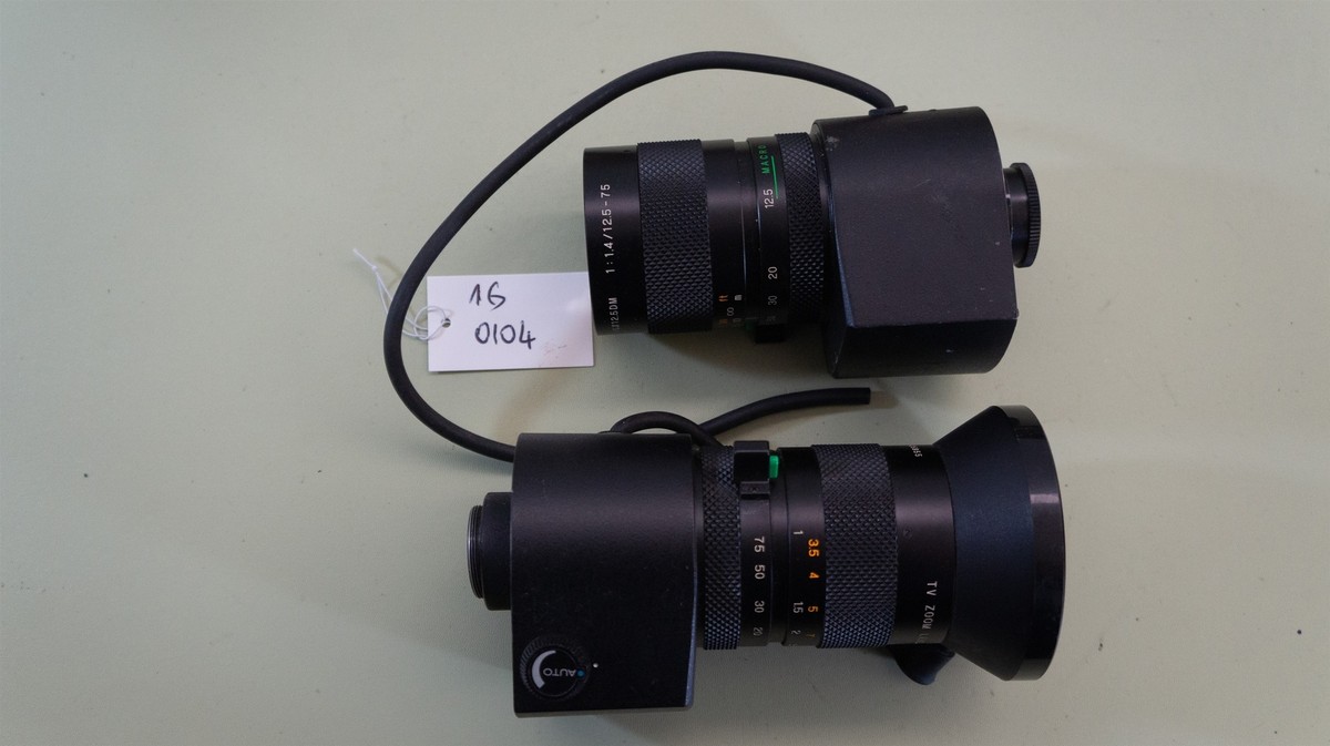 Lot of 2 Fuji H6X12.5DM TV Zoom Lens 1:1.4/12.5-75 C Mount