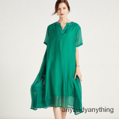 open lace back dress Oversized silk kaftan dress – long loose robe