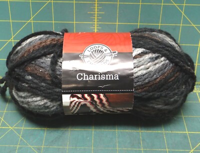 109 Yds - 3.5 oz Loops & Threads Charisma Yarn 100 % Acrylic - Ashes 15