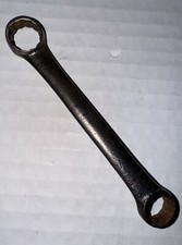 Vintage Unbranded  Short Offset Box End Wrench 3/8" x 7/16" 12PT USA Tool