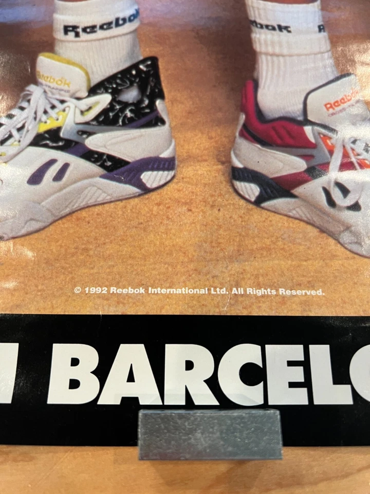 Póster promocional de colección 1992 Reebok Dan O'Brien & DAVE Johnson 23x35 Juegos Olímpicos de Barcelona Foto 2 de 4