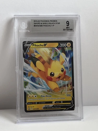 BGS 9.0💫 2023 Pokémon TCG | Sword & Shield | Pikachu V SWSH285 Black Star Promo