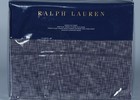 Ralph Lauren Journey’S End Montray Navy 100% Cotton Queen Flat Sheet