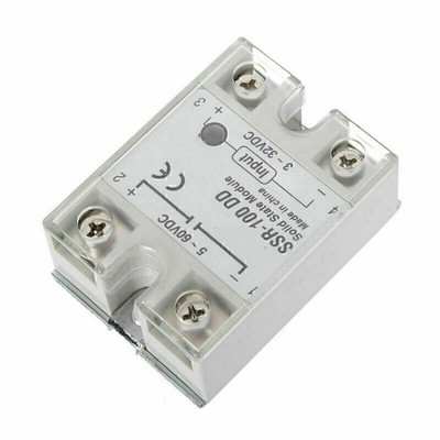 Halbleiterrelais SSR-100DD 100A Solid State Relais 3-32V DC / 5-60V DC Modu T4B8