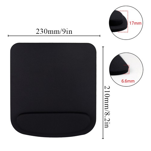 PREMIUM ANTI SLIP MOUSE MAT WITH WRIST SUPPORT FOR LAPTOP PC MANY COLOURS - Picture 21 of 26