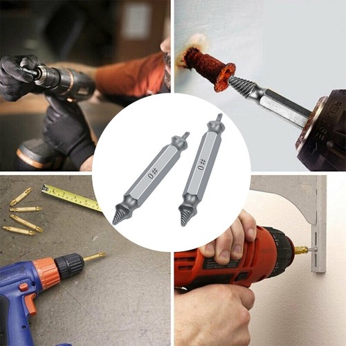 Extractor de tornillos dañado de ingeniería de precisión 2 piezas para tornillos problemáticos - Imagen 24 de 24