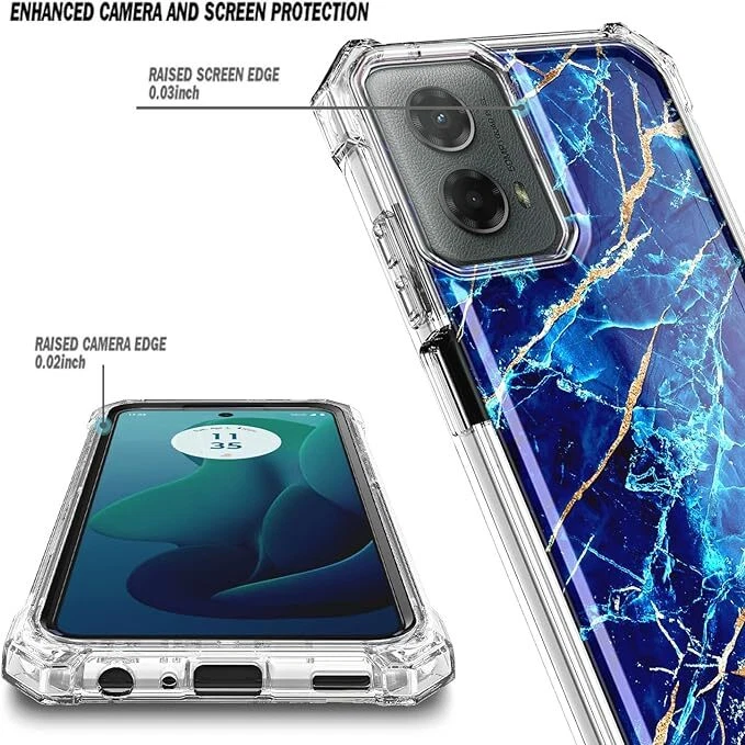 For Motorola Moto g 5G 2024 (XT2417) Case Full Body Cover + Screen Protector - Image 4 of 4