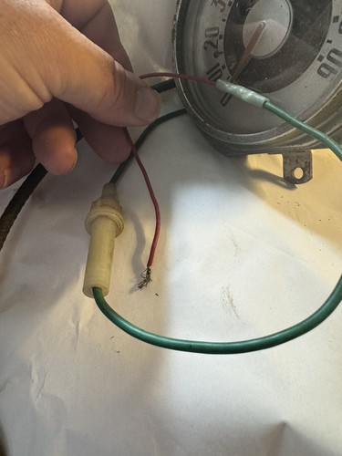 VINTAGE Rat-rod Round Antique AUTO METER SPEEDOMETER Rare Old CAR PART Cable - Picture 10 of 17