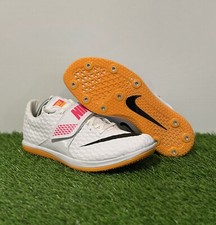 NIKE Air Zoom HJ Elite High Jump Track Shoes Mens 9 Womens 10.5 White Pink
