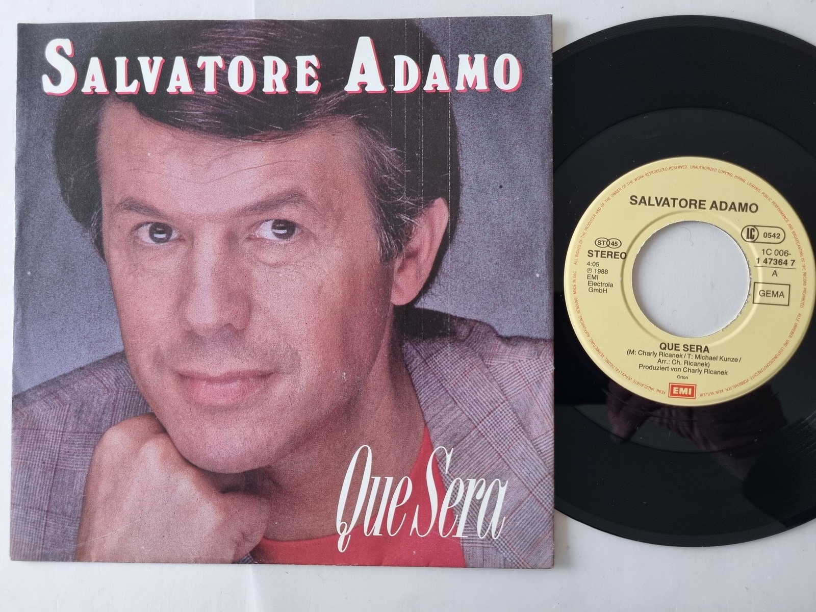 Salvatore Adamo - Que sera 7'' Vinyl Germany